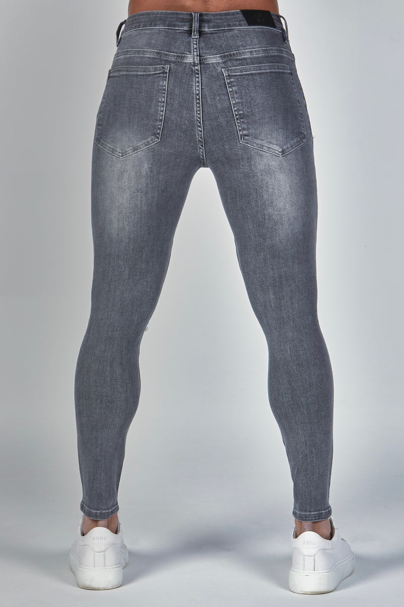 Grey Jeans - Distressed