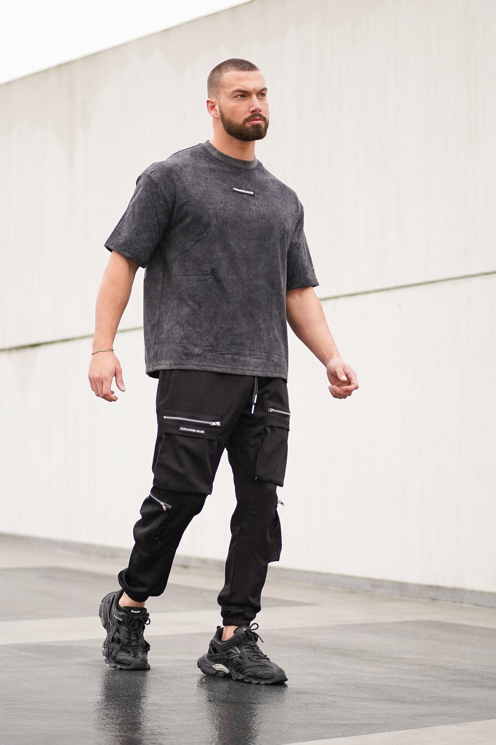 パンツ Alexander Wang Black tech fabric cargo pant Alexander Wang Cargo pants for Women | Online Sale up to 64